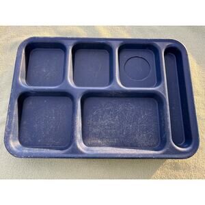 10 Cambro 1014 PS blue lunch cafeteria picnic tray use Made in USA